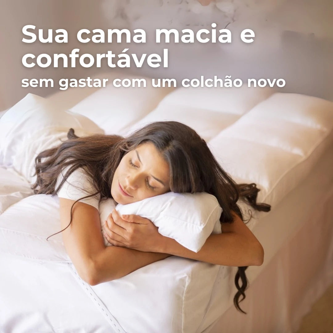 Pillow Top Premium Extra Macio 400 Fios Kasamô - Para Noites de Sono Aconchegantes