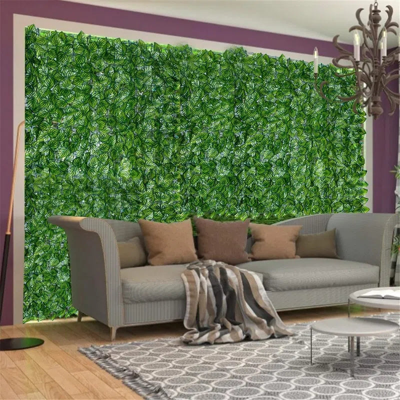 Placa de Folhagem Artificial para Decoração-Kasamô