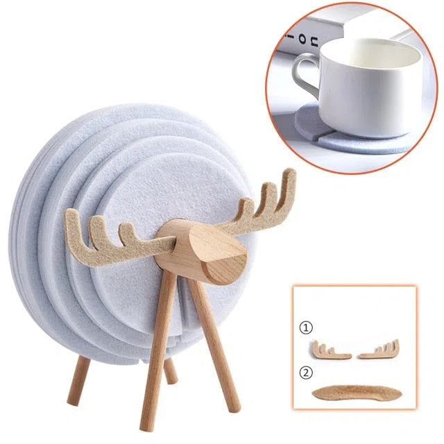 Porta Copo Nórdico de Ovelha/Rena-Kasamô