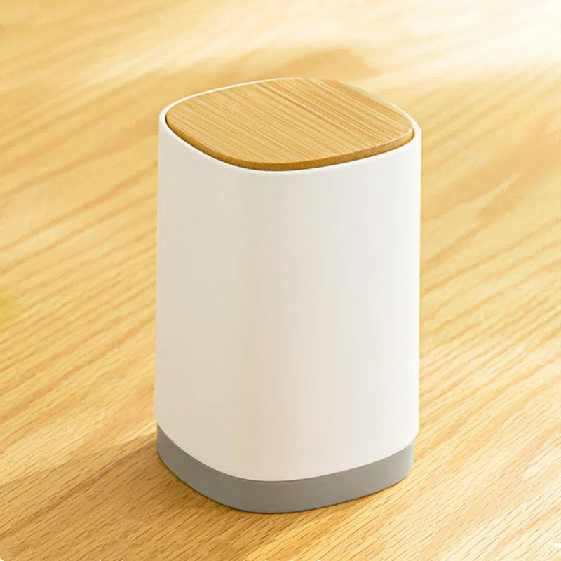 Porta Objetos Automático com Tampa de Bambu-Kasamô