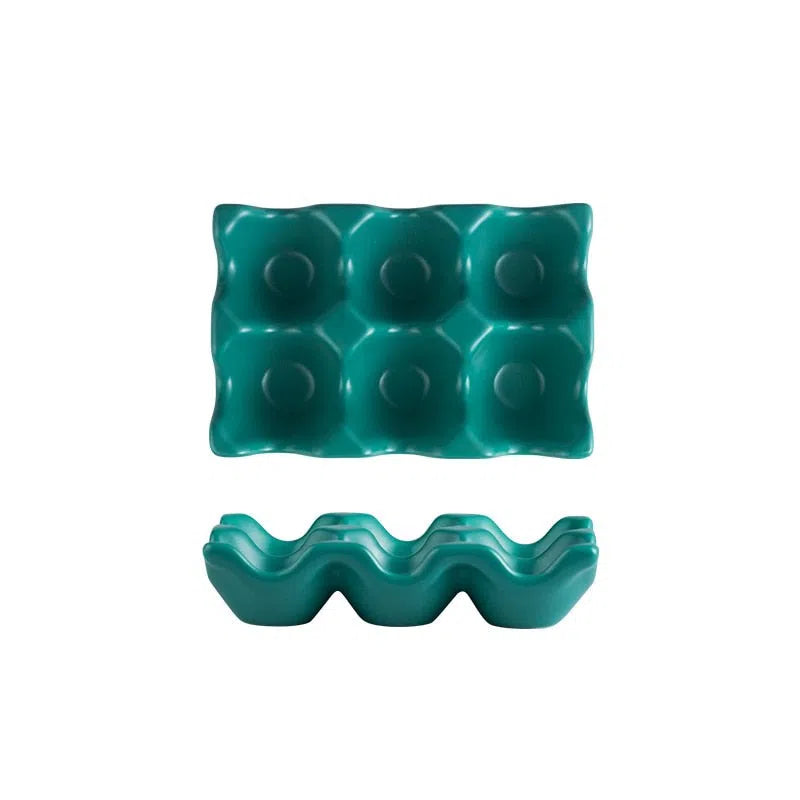 Porta Ovos em Cerâmica - 6 Ovos-Kasamô