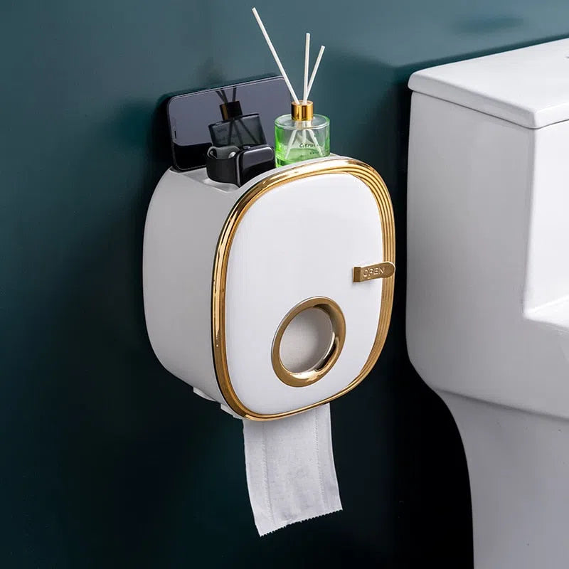 Porta Papel Higiênico Com Suporte-Kasamô