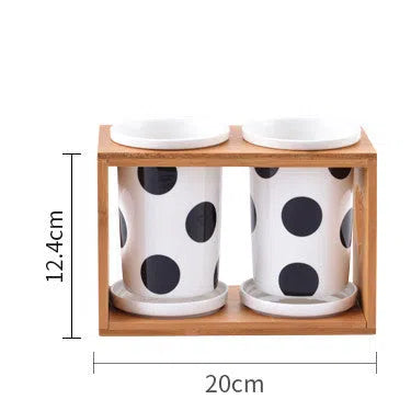 Porta Tempero Nórdico de Cerâmica e Bambu-Kasamô