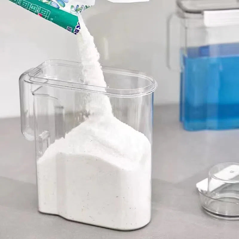 Pote Transparente com Fechamento Hermético para Lavanderia-Kasamô