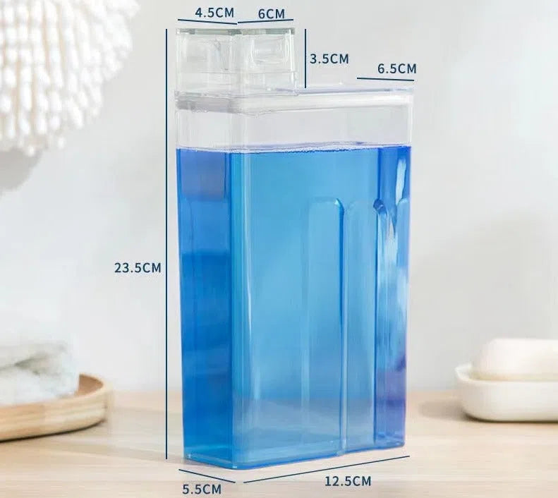 Pote Transparente com Fechamento Hermético para Lavanderia-Kasamô