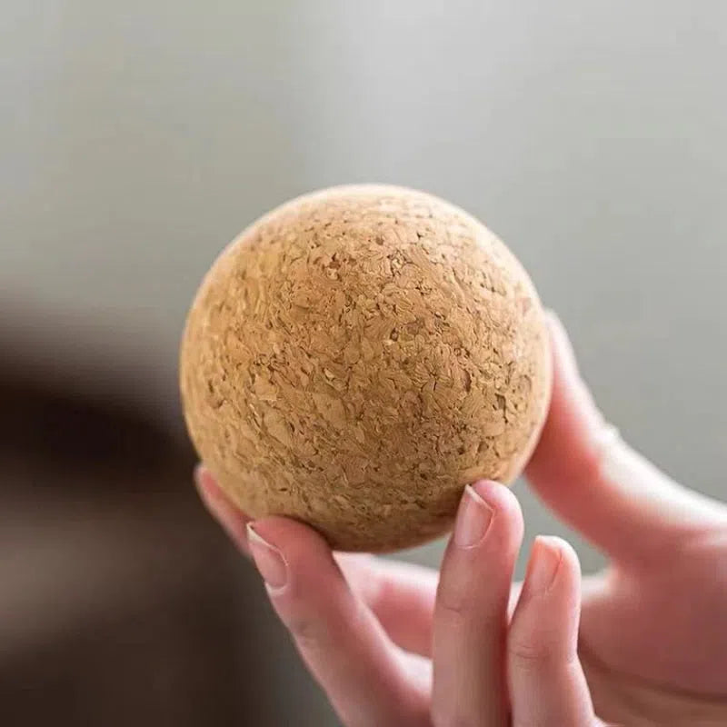 Pote de Vidro Canelado com Tampa de Cortiça-Kasamô