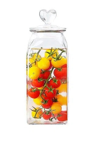 Pote de Vidro Hermético Love - 660ml , 1400ml ou 2000ml-Kasamô