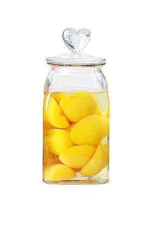 Pote de Vidro Hermético Love - 660ml , 1400ml ou 2000ml-Kasamô