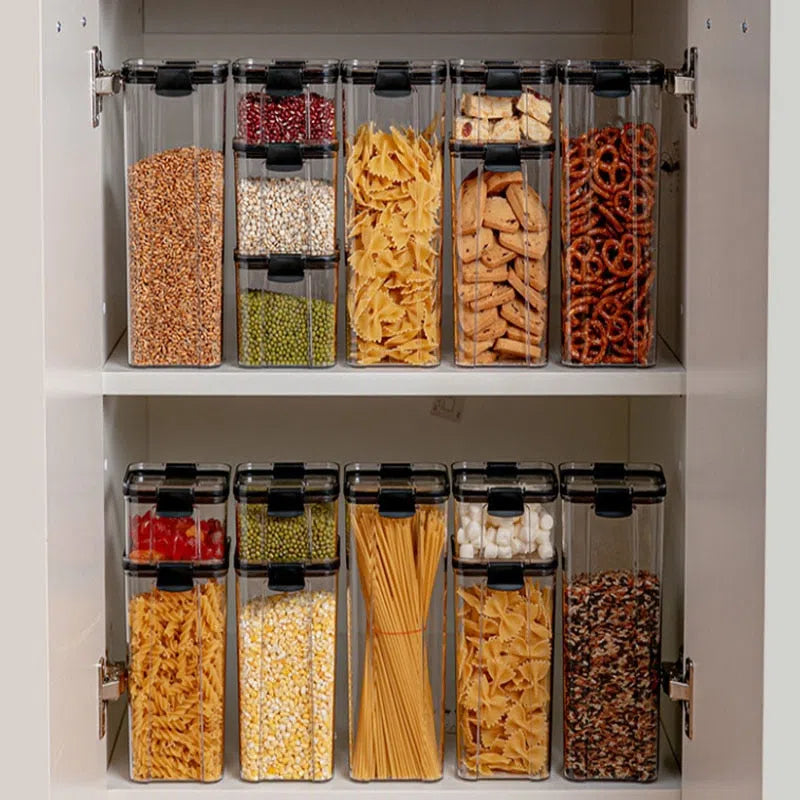 Pote em Acrílico Transparente para Armazenamento de Alimentos-Kasamô