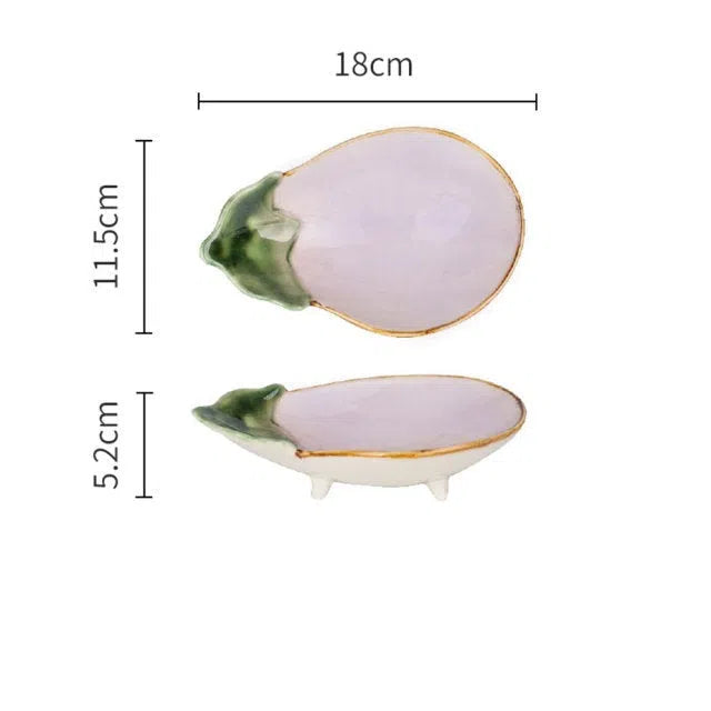 Prato em Cerâmica Coleção Vegetais-Kasamô