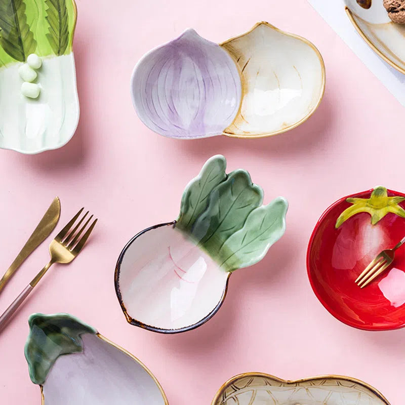 Prato em Cerâmica Coleção Vegetais-Kasamô