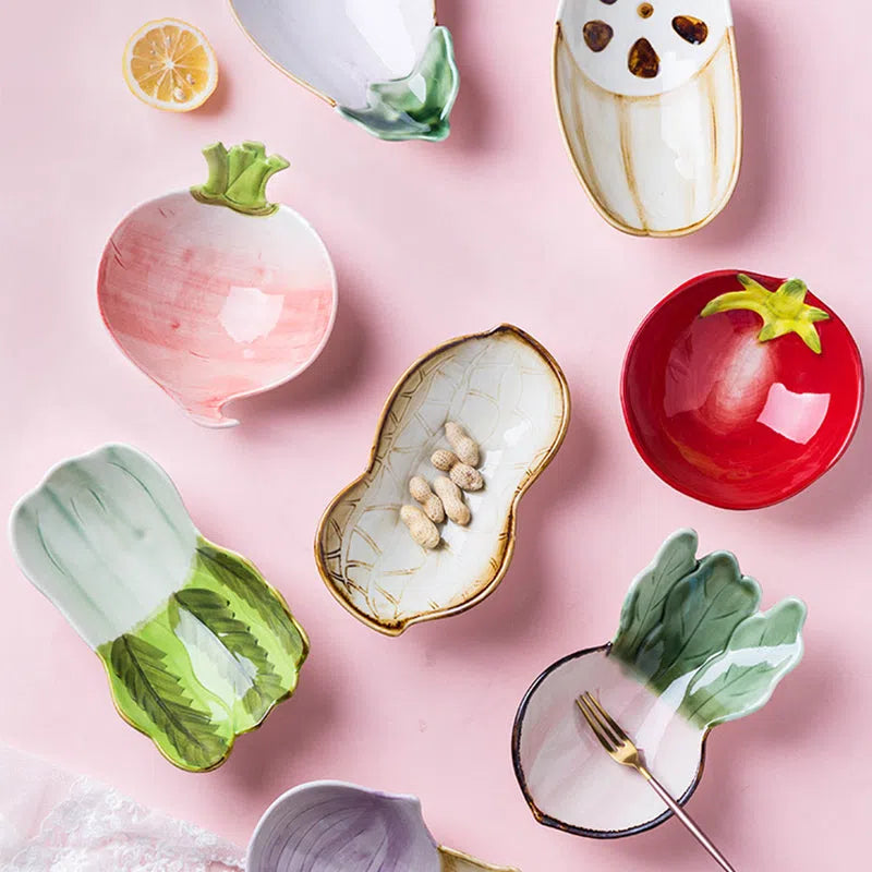 Prato em Cerâmica Coleção Vegetais-Kasamô