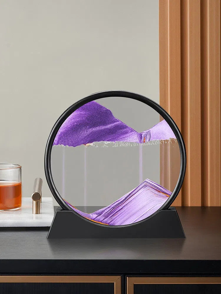 Quadro de Areia Movediça Ornamento 3D - Kasadecor-Kasamô