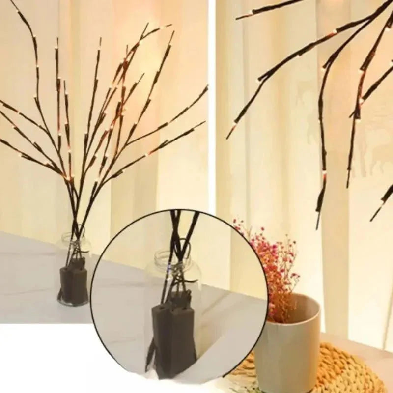 Galhos de Bátula Led Iluminados para Decoração - Kasamô