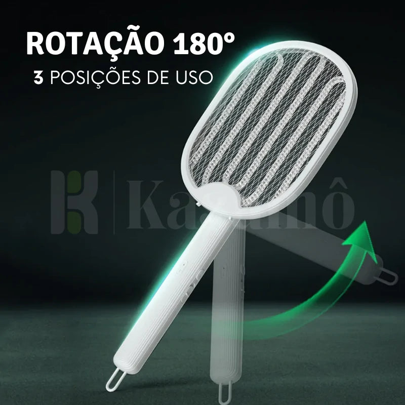 Raquete Mata-Mosquito MaxBolt™ - Com Ions de Atração-Kasamô