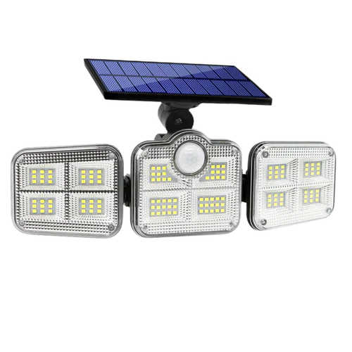 Refletor Led Solar Com 3 Cabeças 800W - EcoLight-Kasamô