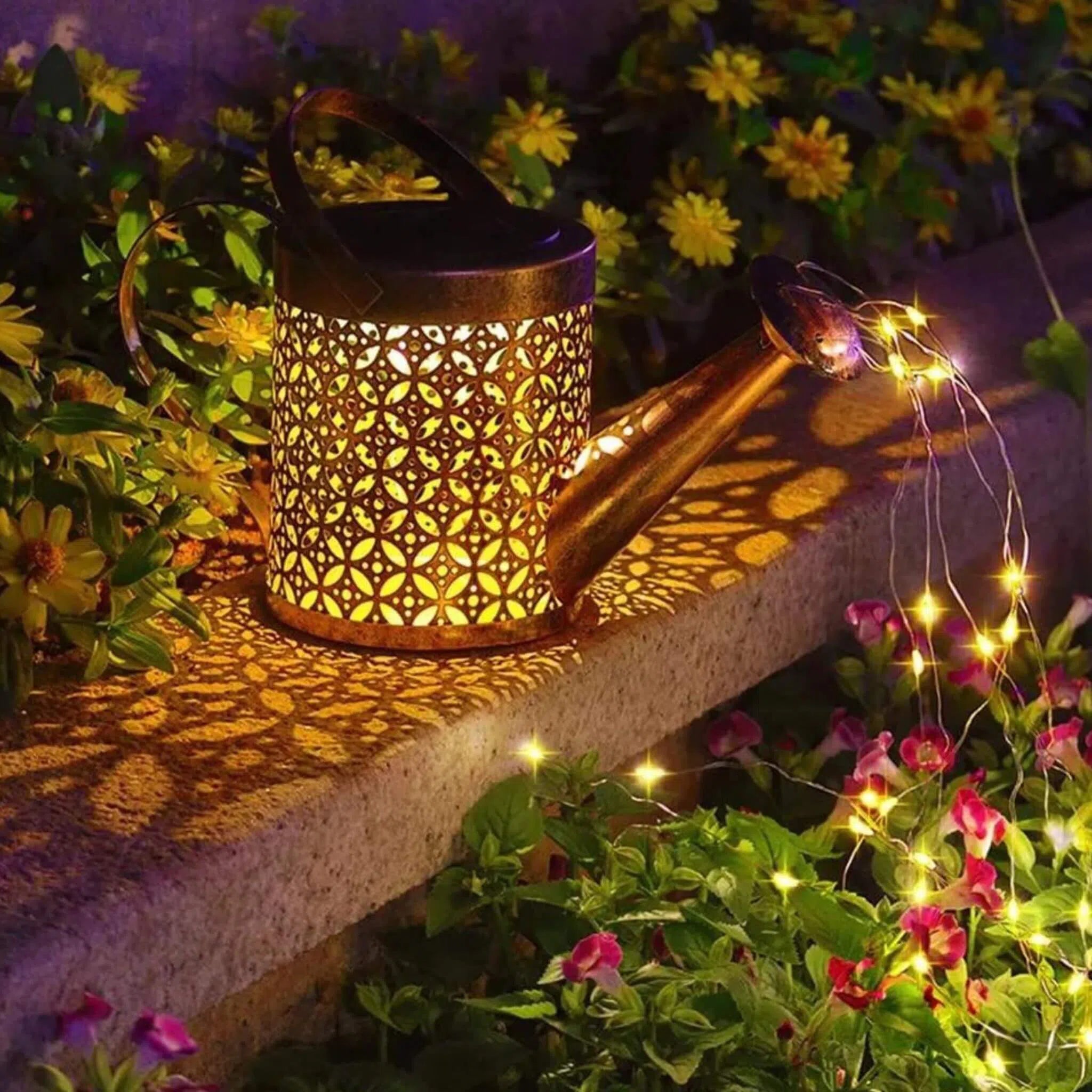 Regador Iluminado de Energia Solar - Luz de Fadas-Kasamô