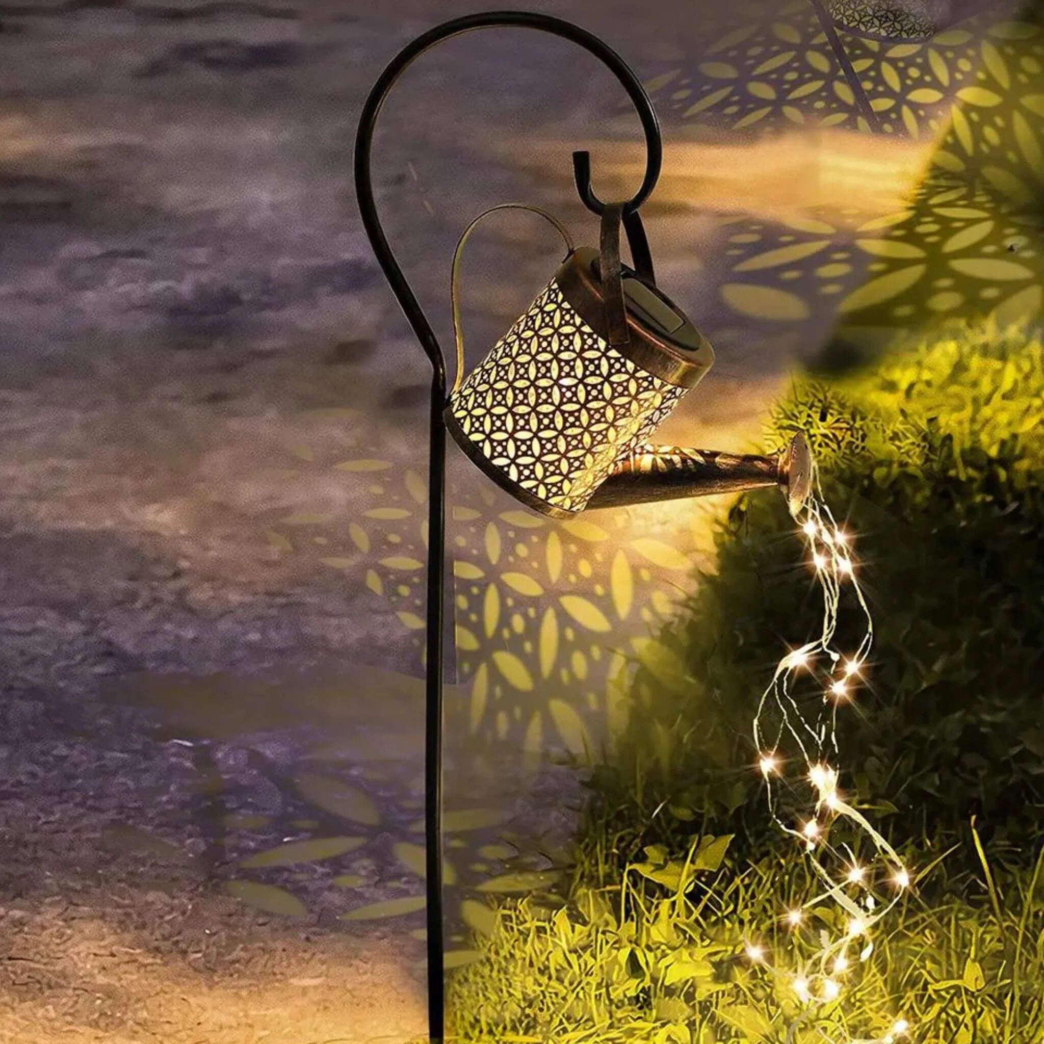 Regador Iluminado de Energia Solar - Luz de Fadas-Kasamô