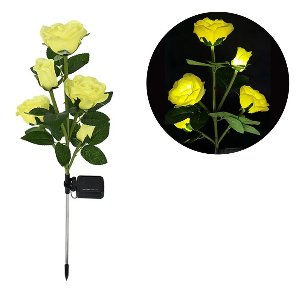 Rosas de Energia Solar - Kasalight - Decore seu Jardim-Kasamô