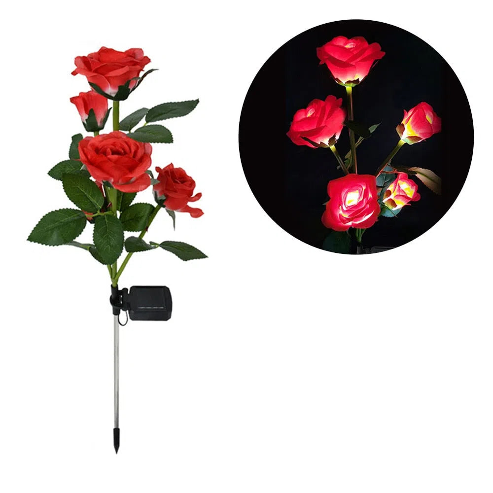 Rosas de Energia Solar - Kasalight - Decore seu Jardim-Kasamô