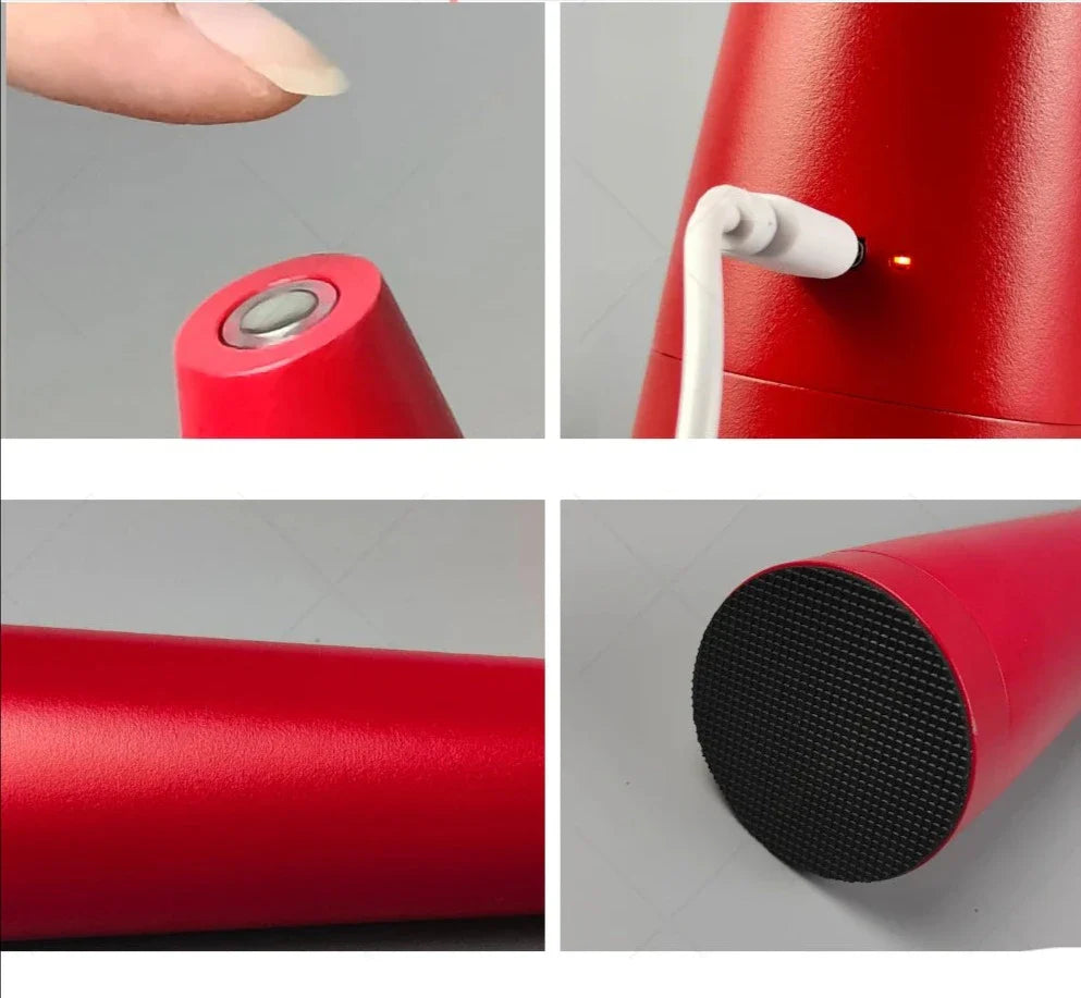 Luminária de Mesa Sem Fio Recarregável Artesanato Estilo Africano