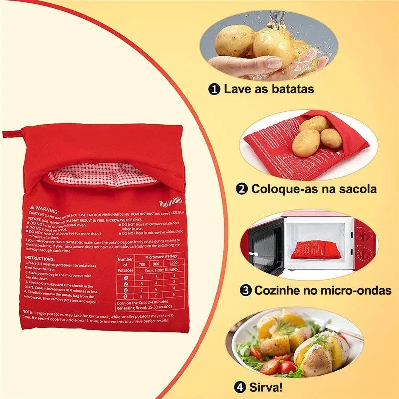 Saco para Assar Batata Micro-ondas-Kasamô