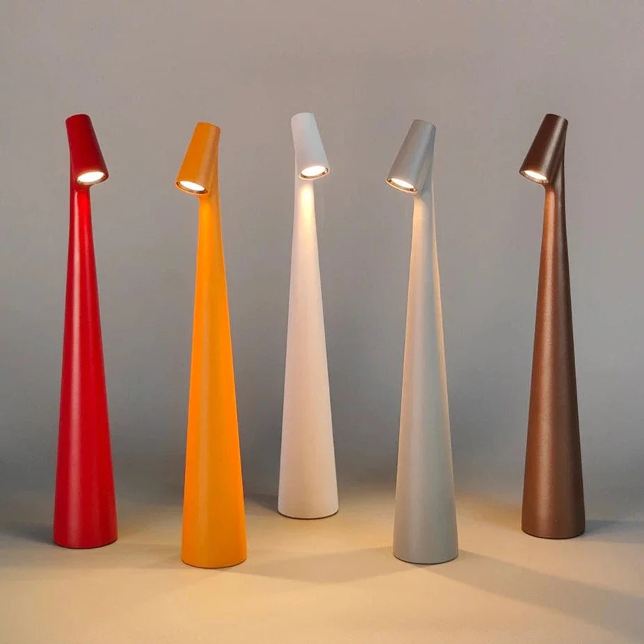 Luminária de Mesa Sem Fio Recarregável Artesanato Estilo Africano