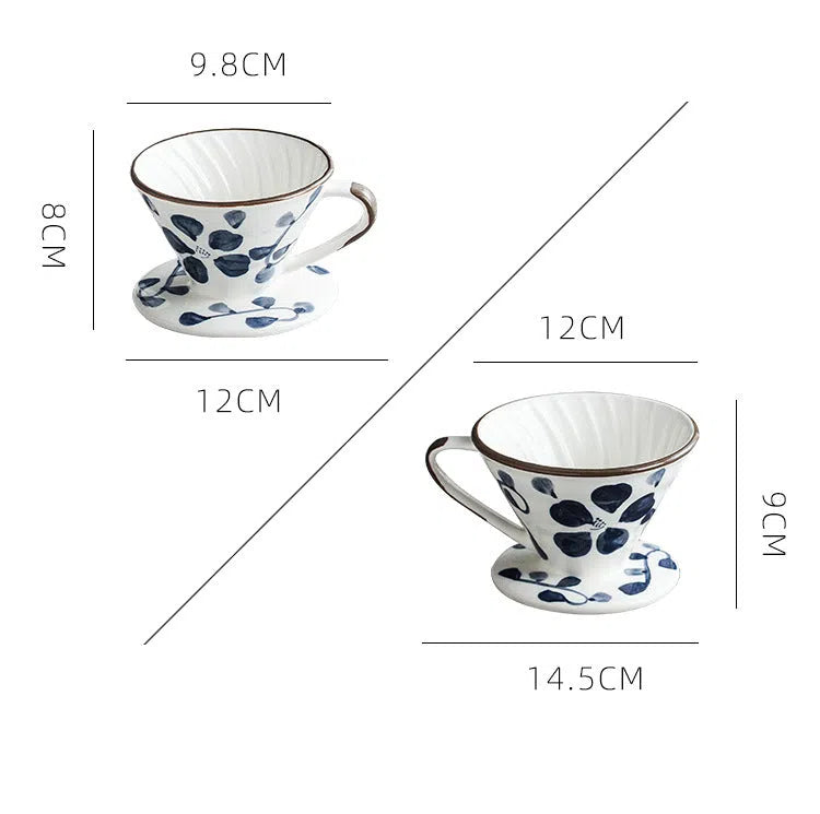 Suporte de Filtro V60 em Cerâmica Pintada à Mão-Kasamô