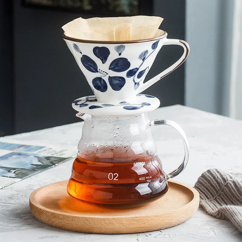 Suporte de Filtro V60 em Cerâmica Pintada à Mão-Kasamô