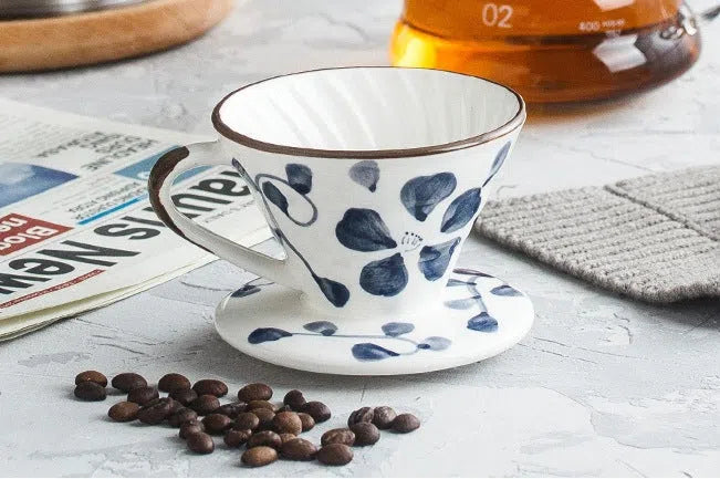 Suporte de Filtro V60 em Cerâmica Pintada à Mão-Kasamô