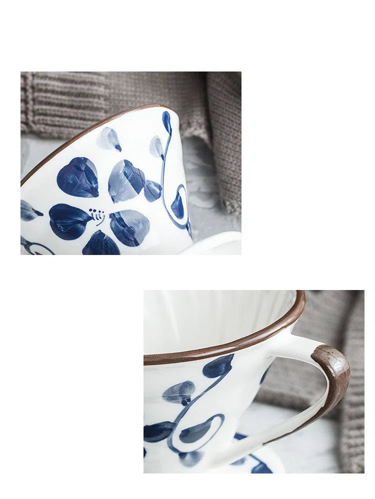 Suporte de Filtro V60 em Cerâmica Pintada à Mão-Kasamô