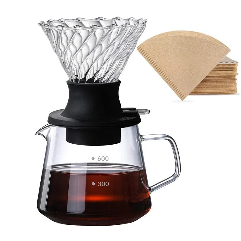 Suporte de Filtro com Sistema de Imersão e Botão de Gotejamento-Kasamô