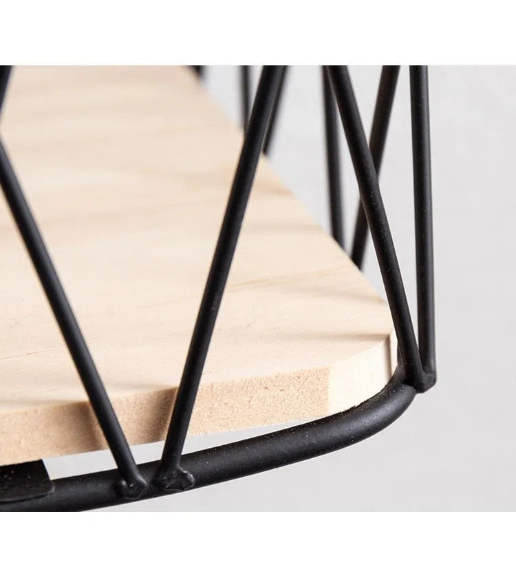 Suporte de Parede com Ganchos e Cesto Organizador-Kasamô