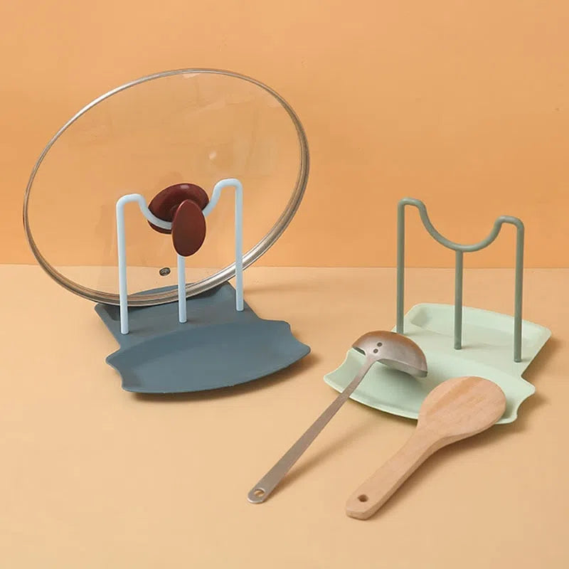 Suporte de Plástico para Tampa de Panela e Colher-Kasamô