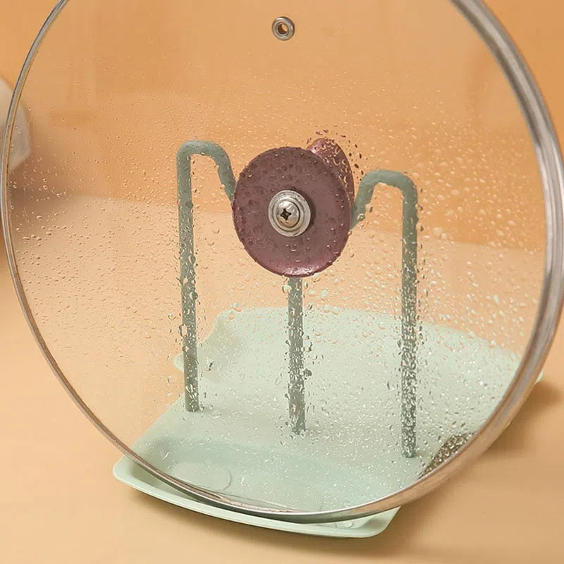 Suporte de Plástico para Tampa de Panela e Colher-Kasamô