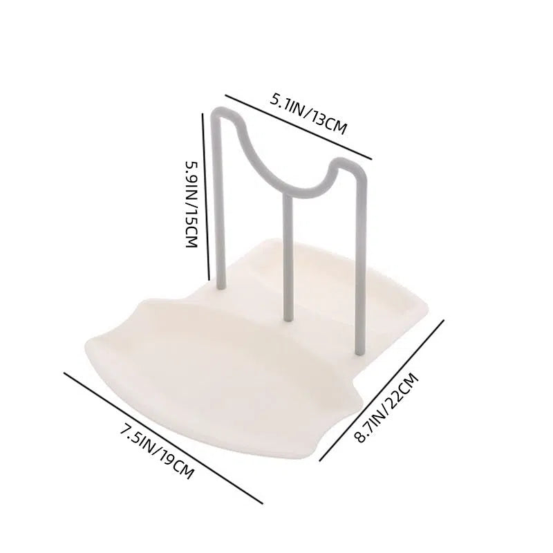 Suporte de Plástico para Tampa de Panela e Colher-Kasamô