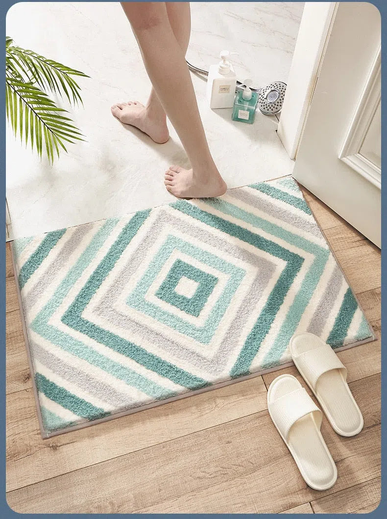 Tapete Geométrico em Microfibra-Kasamô