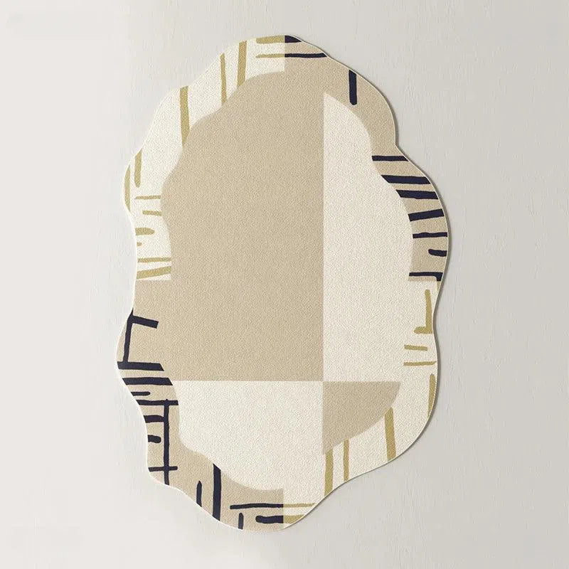 Tapete Irregular para Sala e Quarto Antiderrapante Kasamô-Kasamô