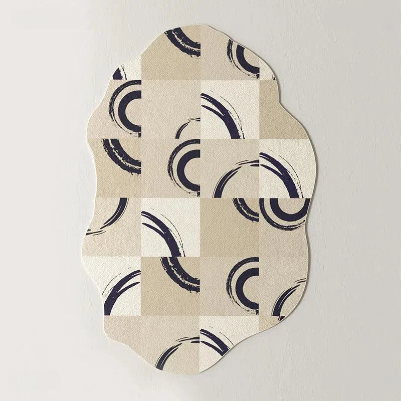 Tapete Irregular para Sala e Quarto Antiderrapante Kasamô-Kasamô