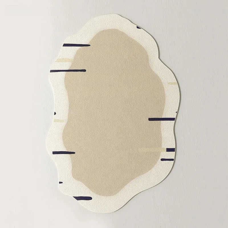 Tapete Irregular para Sala e Quarto Antiderrapante Kasamô-Kasamô