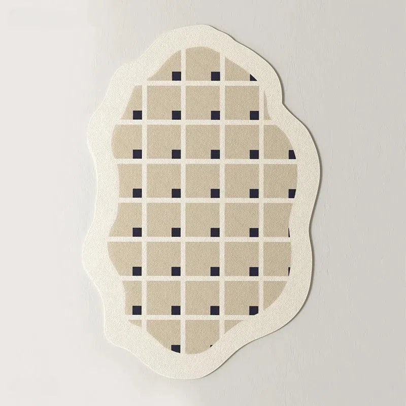 Tapete Irregular para Sala e Quarto Antiderrapante Kasamô-Kasamô