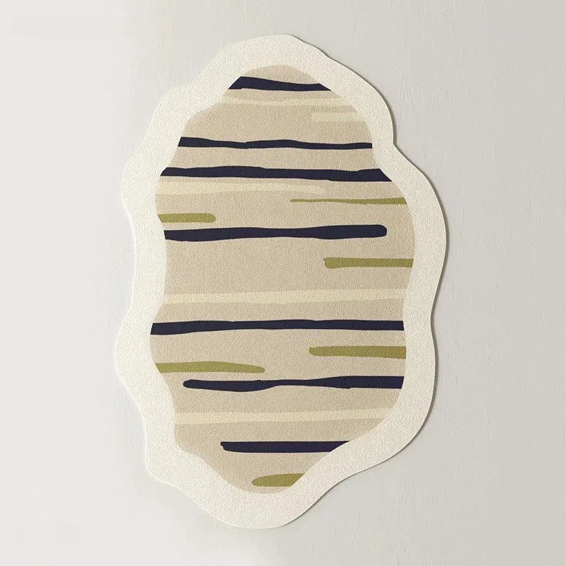 Tapete Irregular para Sala e Quarto Antiderrapante Kasamô-Kasamô