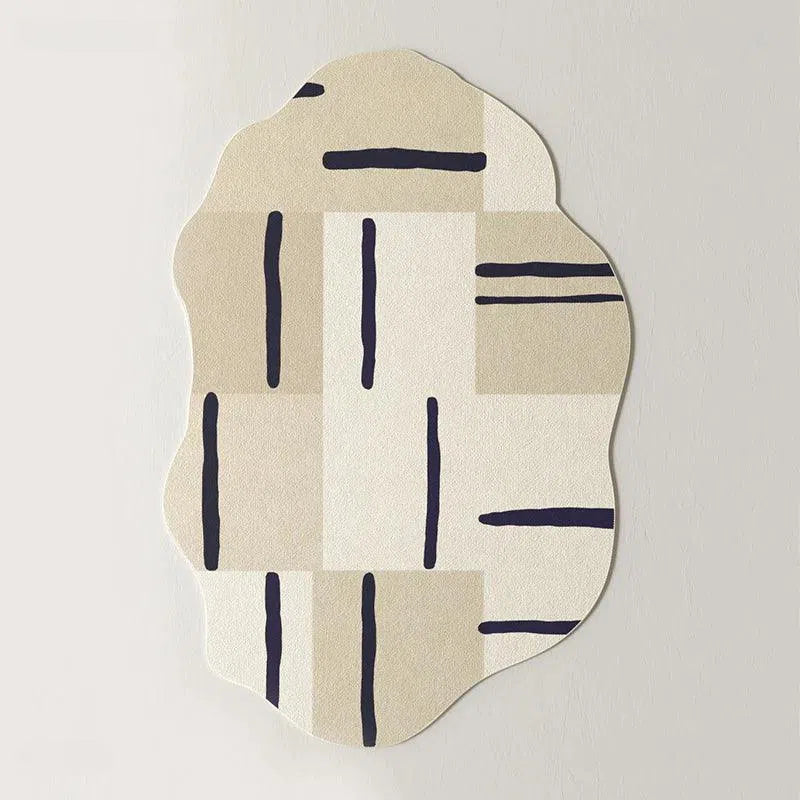 Tapete Irregular para Sala e Quarto Antiderrapante Kasamô-Kasamô