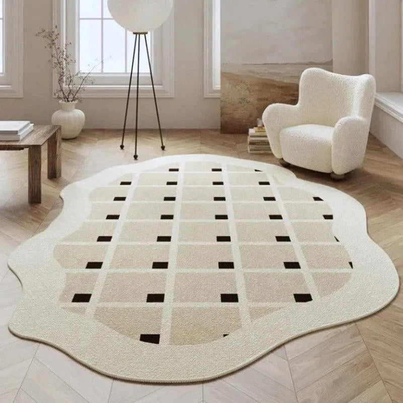 Tapete Irregular para Sala e Quarto Antiderrapante Kasamô-Kasamô