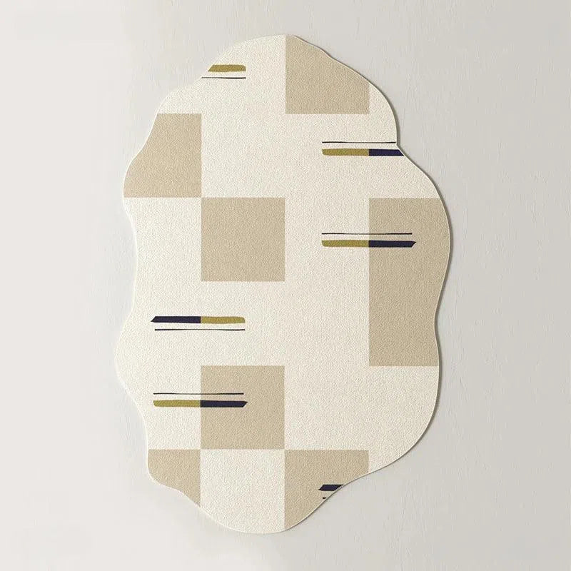 Tapete Irregular para Sala e Quarto Antiderrapante Kasamô-Kasamô