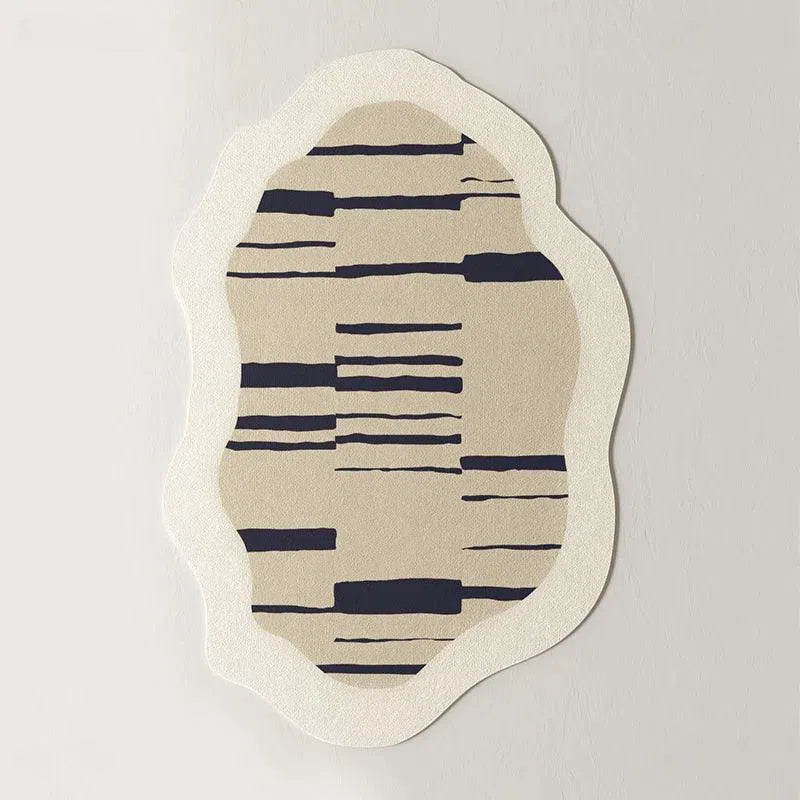 Tapete Irregular para Sala e Quarto Antiderrapante Kasamô-Kasamô