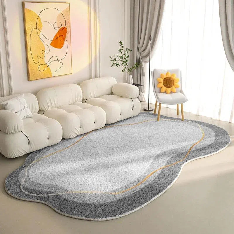 Tapete Moderno Formato Especial Irregular Luxuoso Kasamô-Kasamô