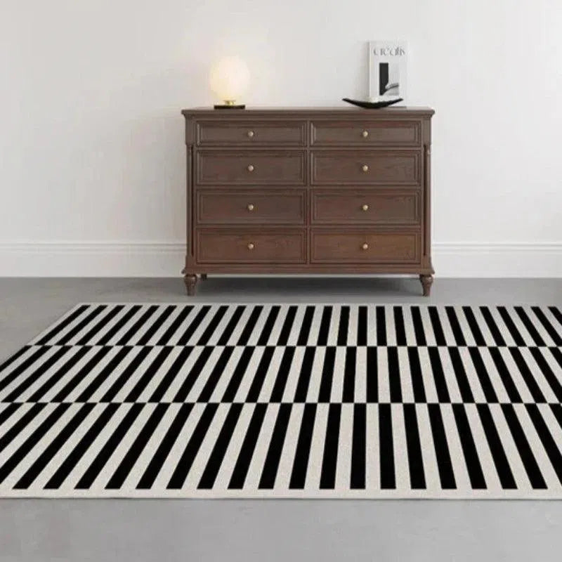 Tapete Retro Clássico Preto e Branco para Sala e Quarto Kasamô-Kasamô
