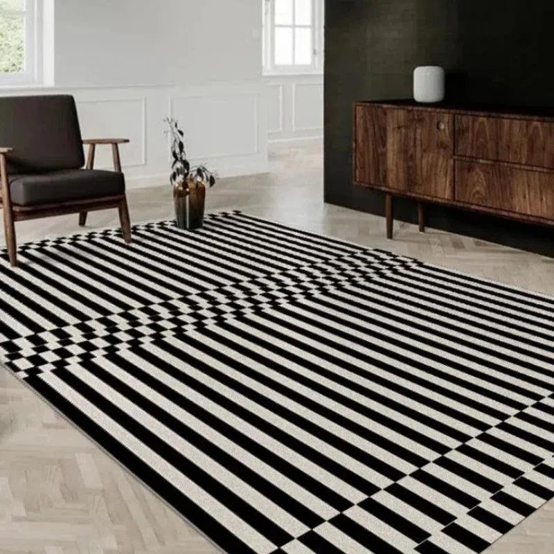 Tapete Retro Clássico Preto e Branco para Sala e Quarto Kasamô-Kasamô