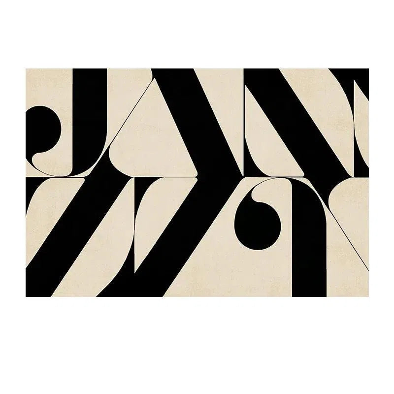 Tapete Retro Clássico Preto e Branco para Sala e Quarto Kasamô-Kasamô